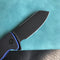 KUBEY KU336D Flipper And Button Lock Knife G10 Handle Black Stonewashe AUS-10