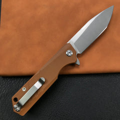 discontinued！SPECIALS! KUBEY KB144C LINER LOCK FOLDER KNIFE BLUE G10 HANDLE 3.5" Sand Blast D2