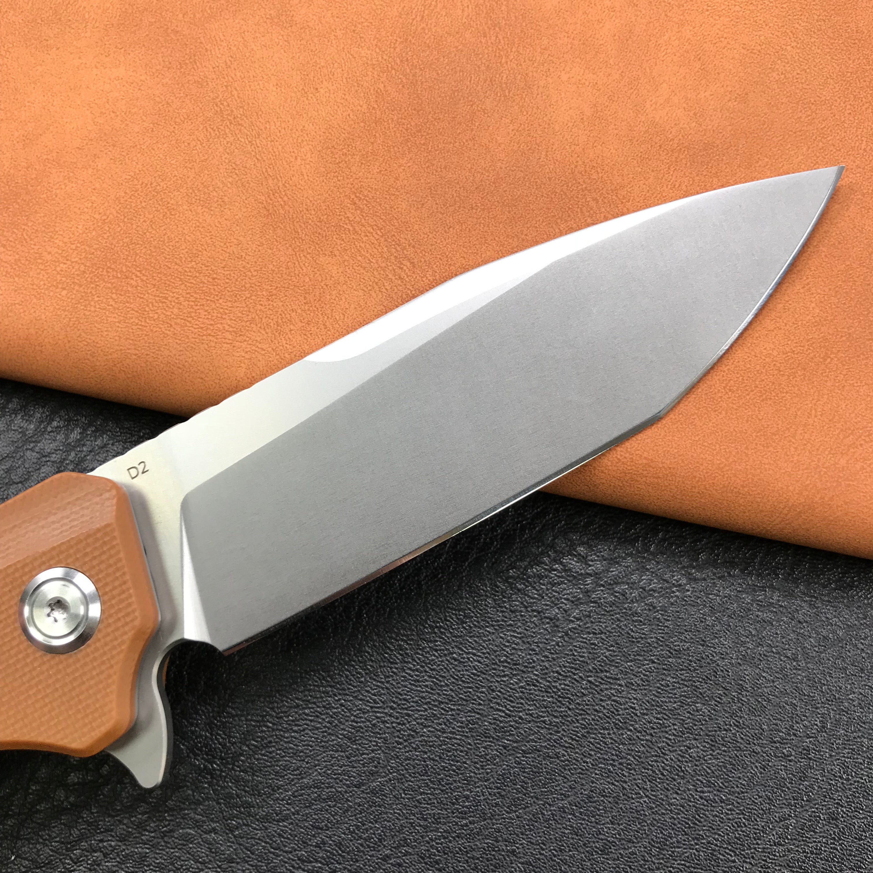 discontinued！SPECIALS! KUBEY KB144C LINER LOCK FOLDER KNIFE BLUE G10 HANDLE 3.5" Sand Blast D2