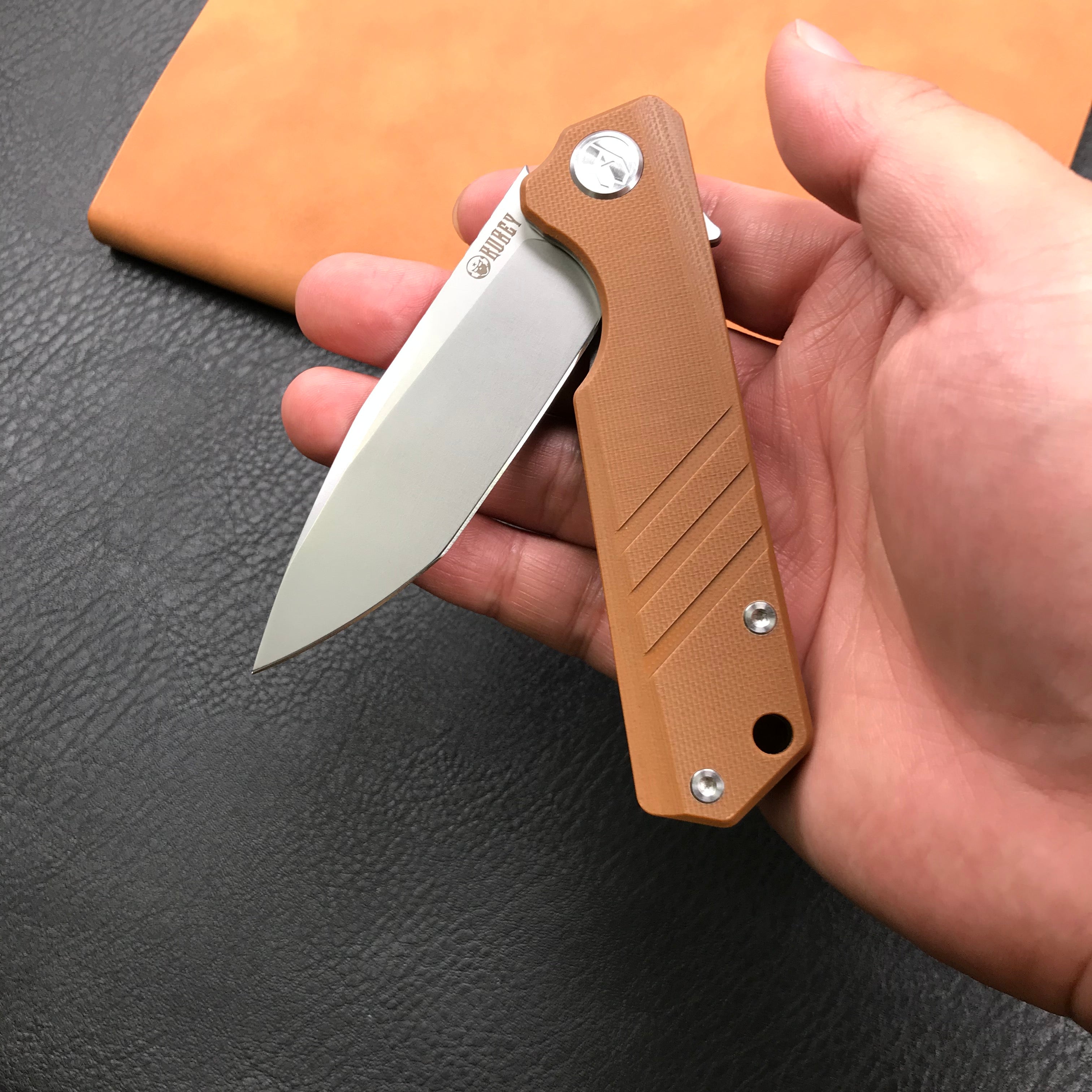 discontinued！SPECIALS! KUBEY KB144C LINER LOCK FOLDER KNIFE BLUE G10 HANDLE 3.5" Sand Blast D2