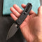 KUBEY KU2104 Hyde Liner Lock Folding Knife black G10 Handle 2.95" Dark Stonewashed 14C28N