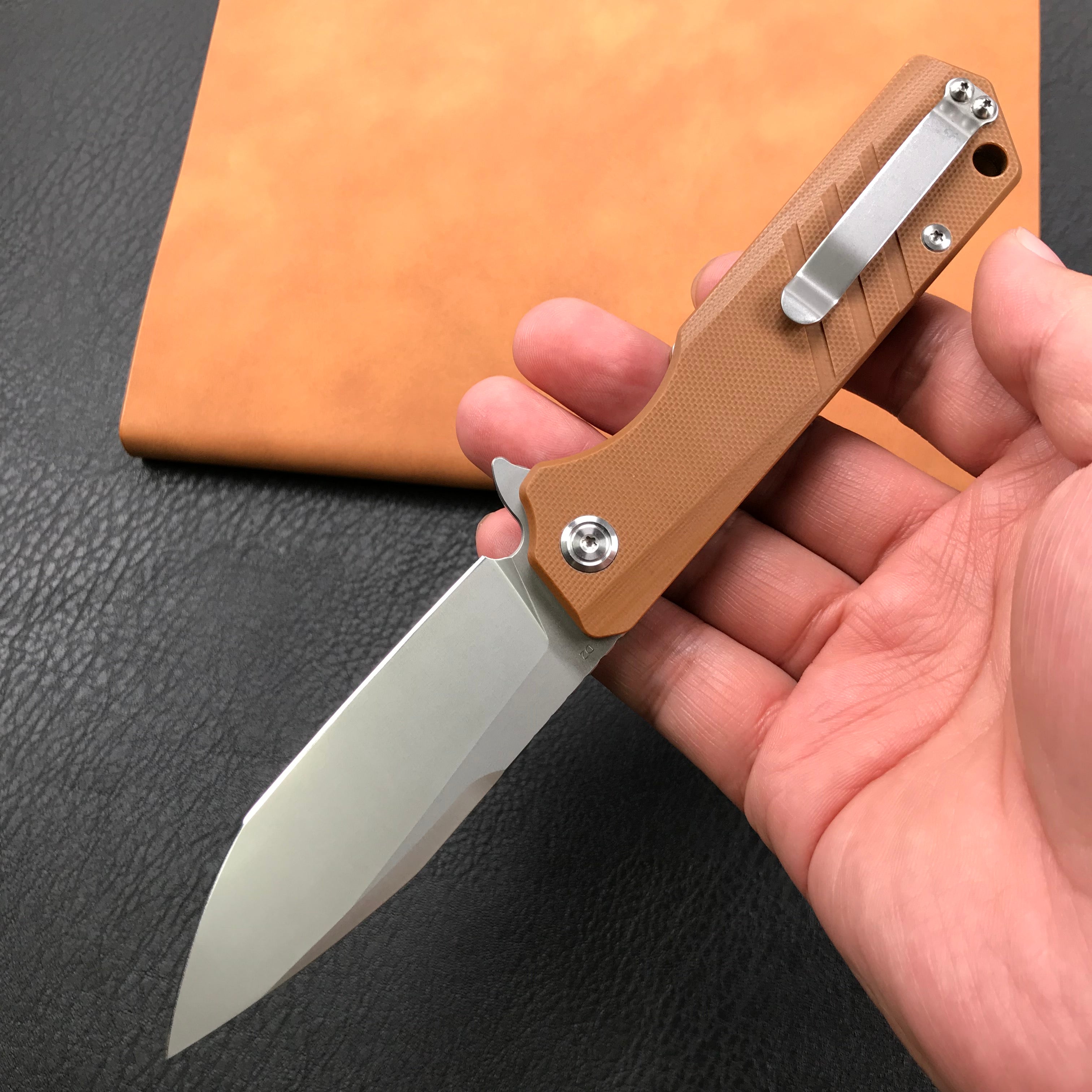 discontinued！SPECIALS! KUBEY KB144C LINER LOCK FOLDER KNIFE BLUE G10 HANDLE 3.5" Sand Blast D2