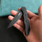 KUBEY KU312B Mizo Liner Lock Flipper Folding Knife Black G10 Handle 3.15" Blackwashed AUS-10