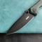 KUBEY KU314L Ruckus Liner Lock Folding Knife Green G10 Handle 3.31" Blackwashed AUS-10