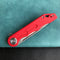 KUBEY KU312 Mizo Liner Lock Flipper Folding Knife Red  G10 Handle 3.15" Bead Blast AUS-10