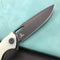 KUBEY KB245G Raven Liner Lock Flipper Knife  Jade G10 Handle 3.5" Dark Stonewashed AUS-10