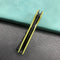 KUBEY KU233D EDC Wolverine Liner Lock Folding Pocket Knife Yellow G10 Handle 2.95" Dark Stonewashed D2