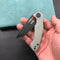 KUBEY KU159E Dugu Liner Lock Folding Knife Jade G10 Handle 2.91'' Dark Stonewahsed 14C28N