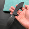 KUBEY KU236F Noble Nest Liner Lock Folding Knife Black G10 Handle 3.15" Dark Stonewashed D2