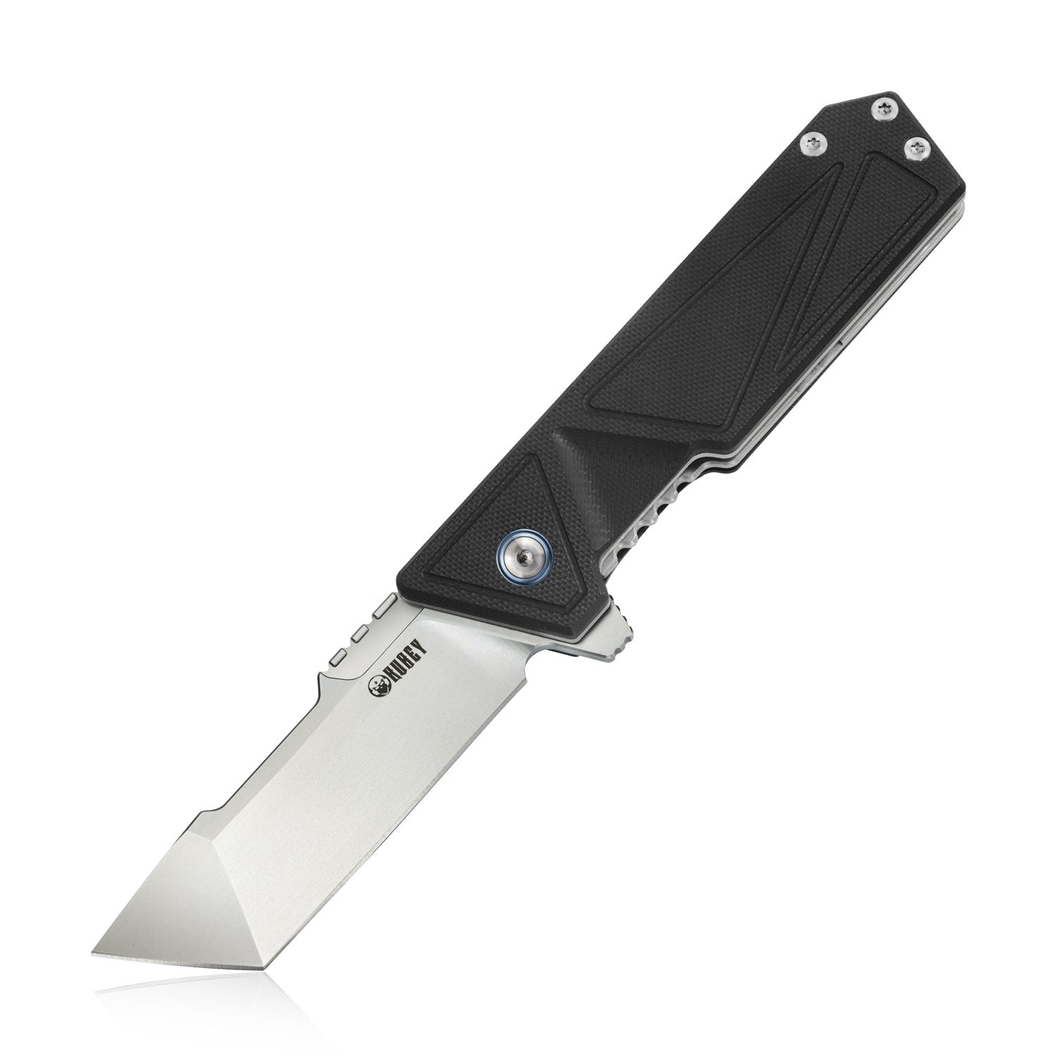 KUBEY Avenger KU104A EDC Folding Knife [3.35"Sandblast Tanto Point AUS10, G10] - KnifeGlobal Store